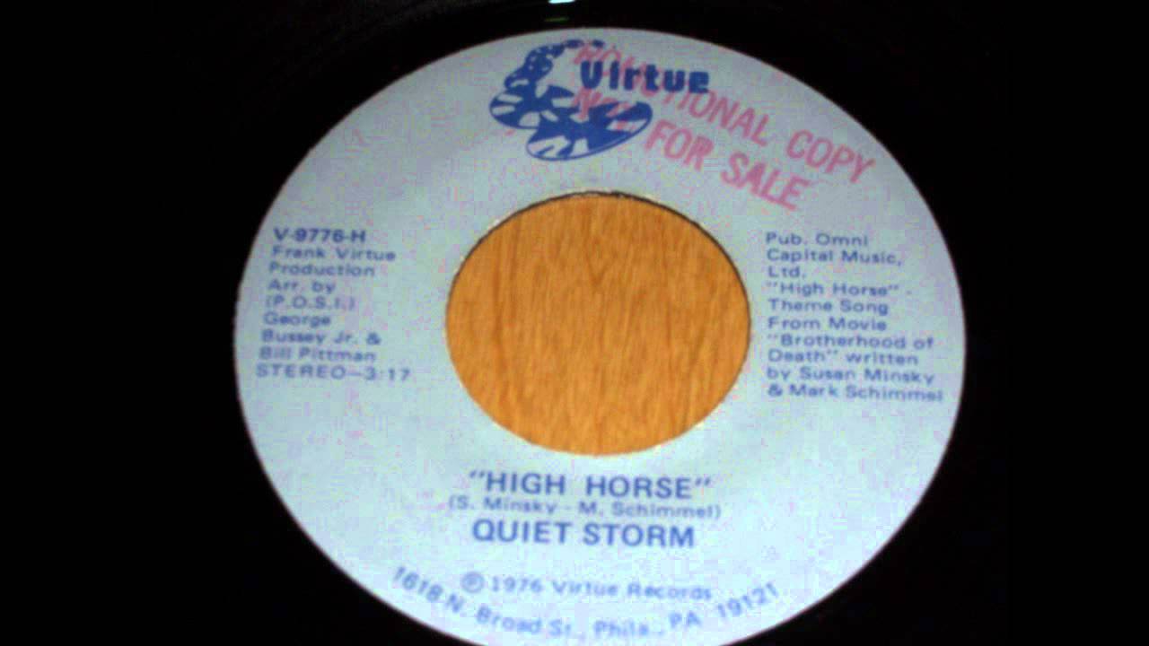 洋楽 QUIET STORM / HIGH HORSE 45 Quiet Storm - High Horse - YouTube