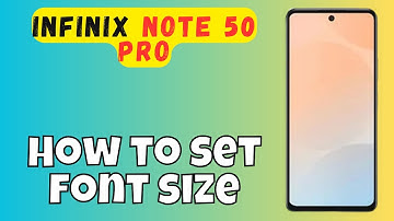 Font setting infinix note 50 pro|| How to set font size || Font size not working