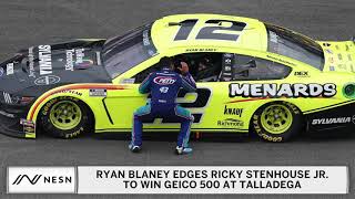 Ryan Blaney Edges Ricky Stenhouse To Win At Talladega