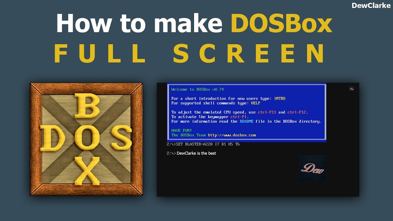 How To Make Dosbox Full Screen