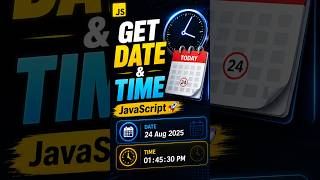 Get Date & Time Using JavaScript in Seconds! 🚀 | #JavaScript #coding  #backenddevelopment