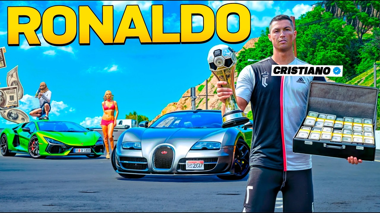 ME VOLVI CRISTIANO RONALDO POR UN DIA GTA 5 RP