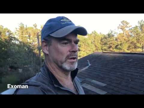 How to replace shingles. Roof repair after hurricane.