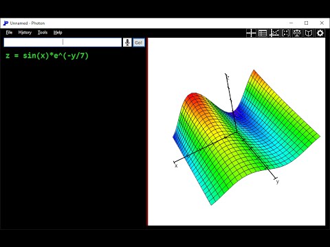 How to graph 3D surfaces in Photon