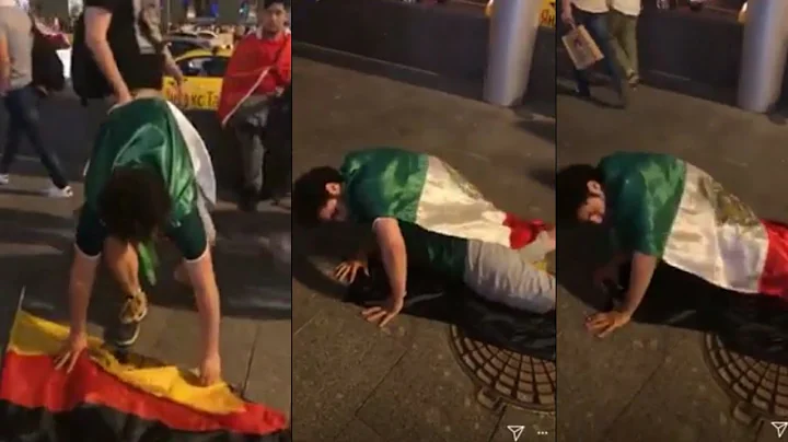DEBRYANSHOW PISOTEA BANDERA DE ALEMANIA