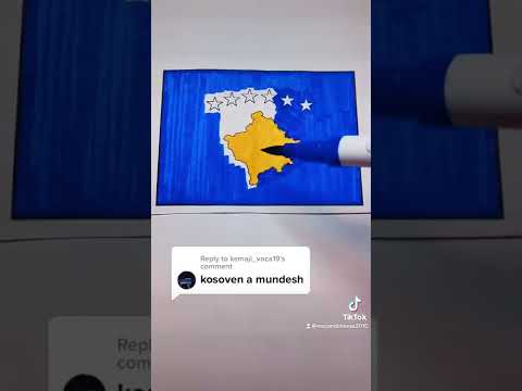 #kosovo #flag #coloring #satisfying #shorts #fypシ