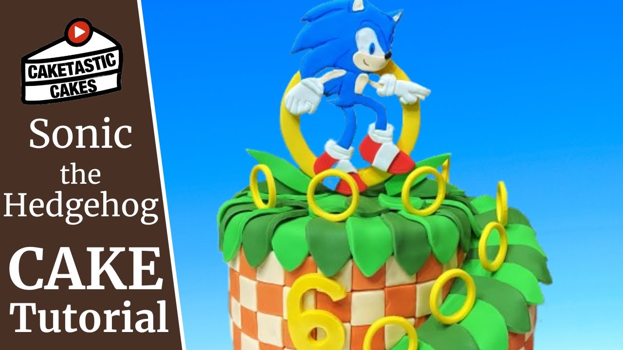 Sonic Cake Decorating Tutorial How To Make Sonic The Hedgehog Cake Decorations By Caketastic Cakes Youtube - dantdm roblox cake dantdm roblox cake birthday roblox