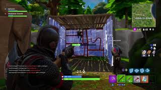 Trying to give my 4 year old brother his first kill in fortnite