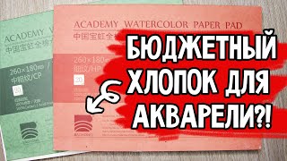 ОБЗОР ХЛОПКА Baohong Academy Watercolor Pad CP и HP