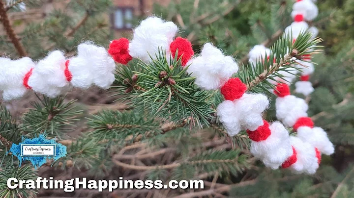 Fun and Festive Crochet Christmas Popcorn Garland Tutorial