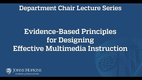 Evidence-Based Principles for Designing Effective Multimedia Instruction