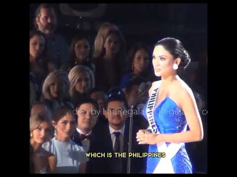 Pia Wurtzbach in Miss Universe 2015 | Q and A | Audience View