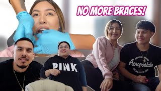 We Took Off Our Braces! *FAMILY REACTIONS*
