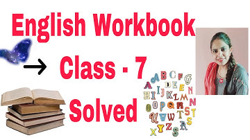 PSEB Class 7 English Workbook solved | Solved workbook class 7| English workbook solved