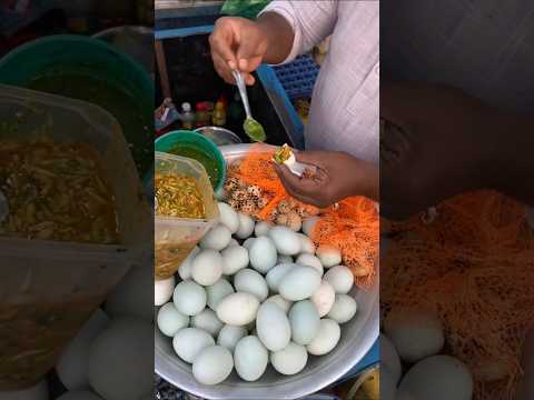 Different Tasty Chutney With Boiled Quail Egg | Boiled Egg With Salad