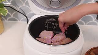 How to Cook Waterless Chicken | Panasonic SR-DL104 Rice & Multi Cooker
Discover waterless chicken cooking using your Panasonic SR-DL104 Rice & Multi Cooker. This healthy cooking method locks in natural juices and nutrients, creating incredibly tender, flavourful chicken without added liquid.
The SR-DL104s precise temperature control and sealed cooking environment allow chicken to cook in its own moisture, resulting in succulent meat with concentrated flavour.
This traditional technique preserves vitamins and minerals that would otherwise be lost in cooking liquid. The result is healthier, more flavourful chicken with exceptional tenderness.
Perfect for health-conscious cooks, anyone seeking maximum flavour retention, or those wanting to explore traditional waterless cooking methods.
Learn more about the Panasonic SR-DL104 Rice & Multi Cooker at https://www.panasonic.com/au/consumer/household/kitchen-appliances/rice-cookers/sr-dl104wst.html How to Cook Waterless Chicken | Panasonic SR-DL104 Rice & Multi Cooker