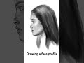 Drawing a face profile on procreate #art #drawing #tutorial #face #howto #profile