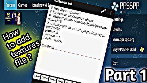 How to create new textures in pes ppsspp