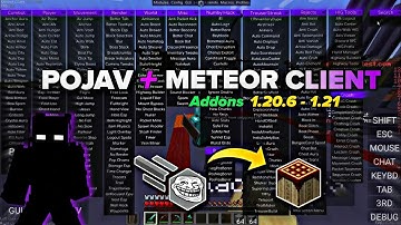 How to download Meteor Client and Addons in Pojavlauncher 1.20.1 - 1.21.1| Pojavlauncher Hack 2024