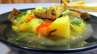 Мясо с баклажанами и картофелем в мультиварке