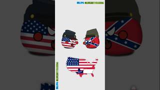 American Civil War 🇺🇸 #countryballs #shorts #usa