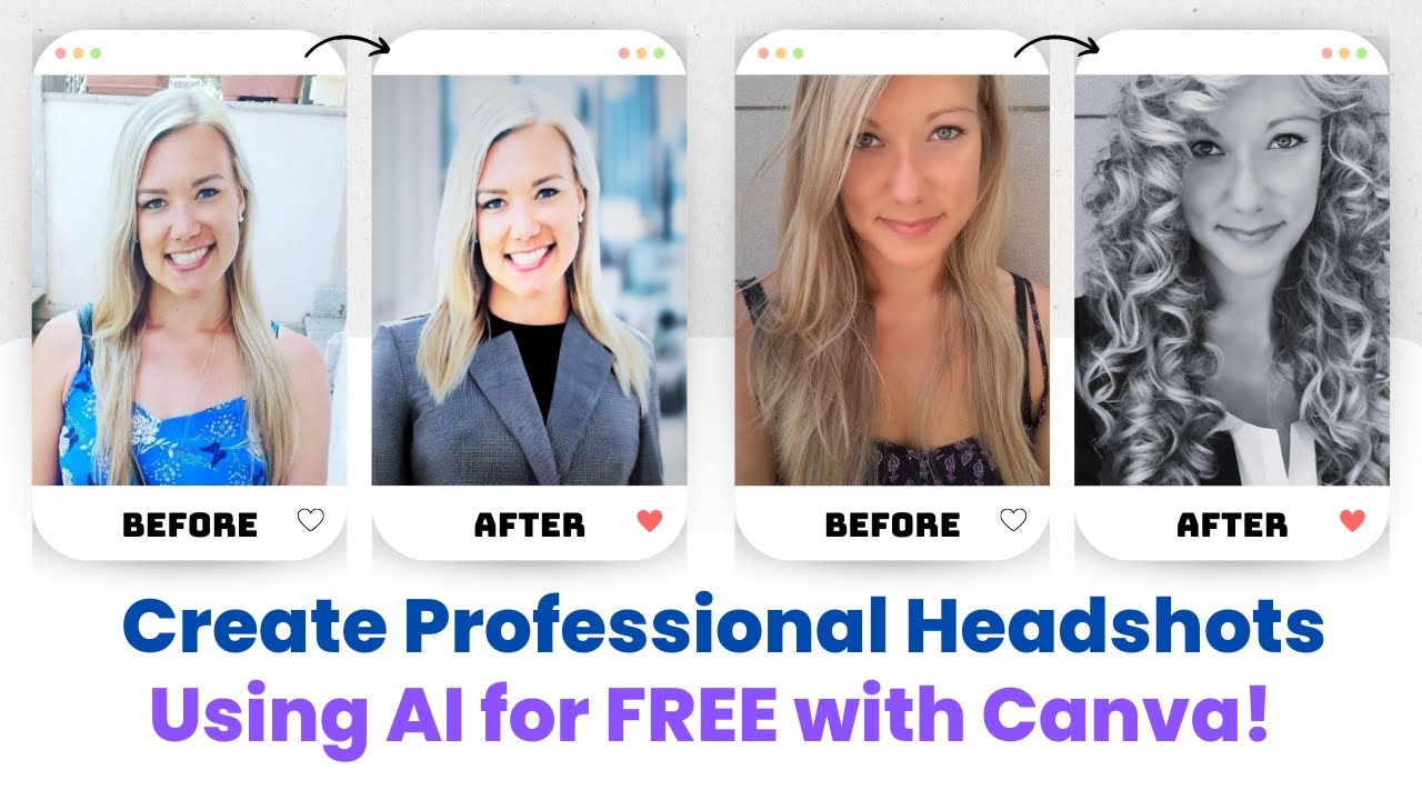 Make a headshot photography GIF in Canva to boost email