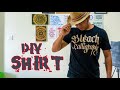 DIY SHIRT | Bleach Calligraphy