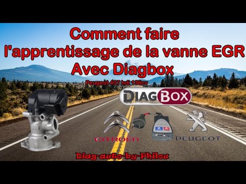 Comment faire l'apprentissage de la vanne EGR avec Diagbox