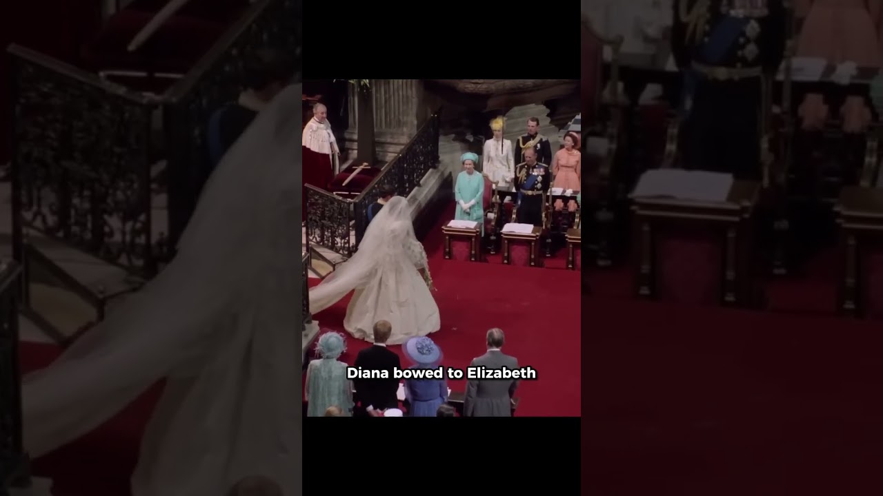 Queen Elizabeth bowed to Princess Diana 