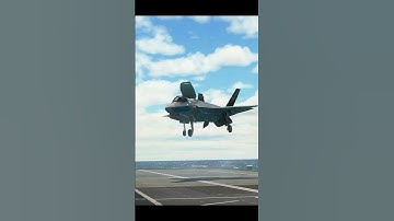 F-35 VTOL Landing On Carrier Deck