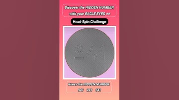 👁Discover the Hidden Number with your Eagle Eye Vision! #shorts #viral #gk #puzzle #eyetest #foryou