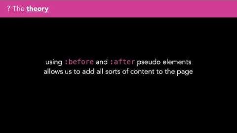 P is for Placeholder Text/Pseudo Elements