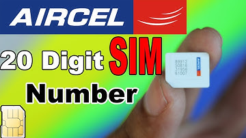 How to know AIRCEL 20 digit SIM Number | ICCID Number | Techno Baaz