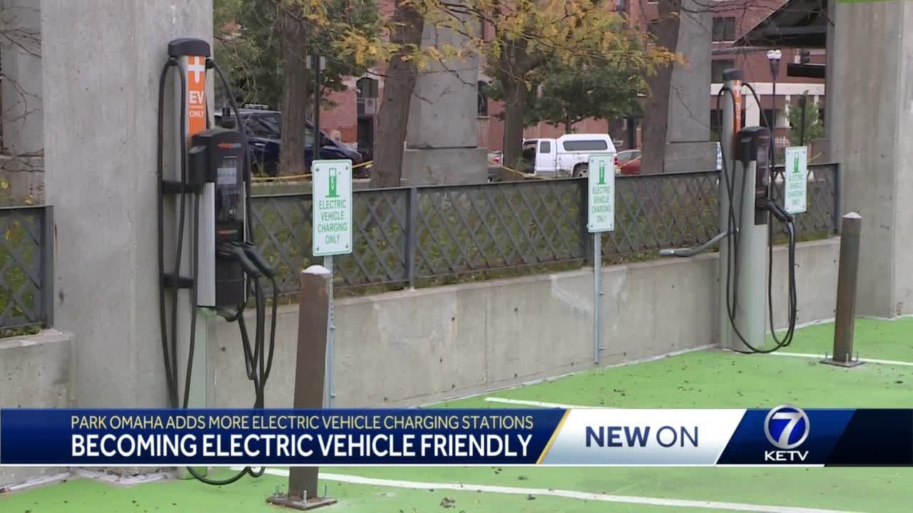 Park Omaha Adds more electric vehicle charging stations YouTube