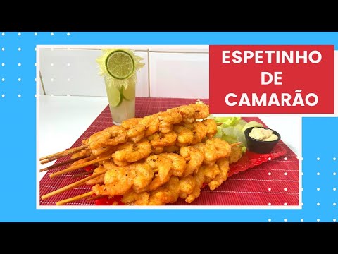 Vídeo: Como Cozinhar Camarão Empanado Em Espetos