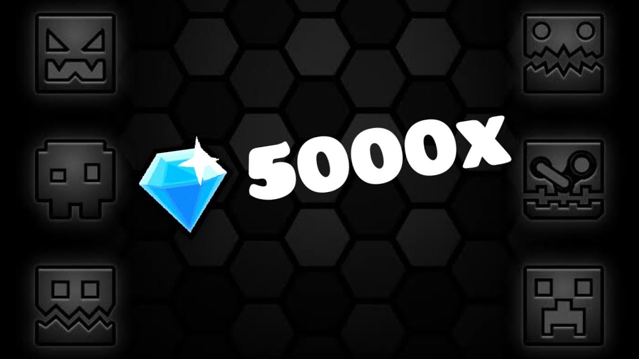 Geometry Dash 5000 Diamonds Achievement YouTube