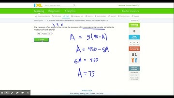 IXL | Find measures of complementary, supplementary, vertical, and adjacent angles | 8th grade math