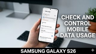 Samsung Galaxy S26 / S26 Ultra : How to Monitor Mobile Data on Samsung Galaxy S26