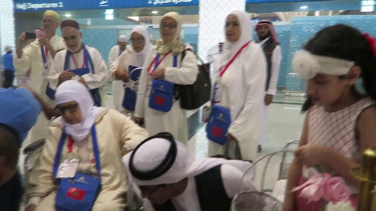 استقبال ضيوف الرحمن مع الفرقة الانشادية بقيادة الاستاذ خليل الضاني