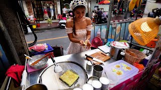 Thai Street Food | Famous Puy Roti Lady Bangkok | Best Thai Street Food in Bangkok, Thailand