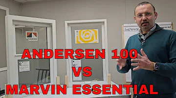 Andersen 100 Fibrex Window vs Marvin Essential Fiberglass Window| Side By Side