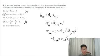 Worked Solution for Oxford University MAT 2021 (Iterative Formula Question, 1i)