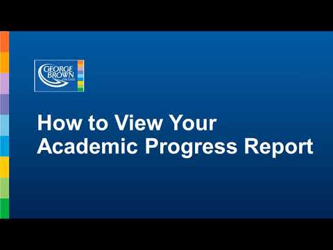 How to View Your Academic Progress Report