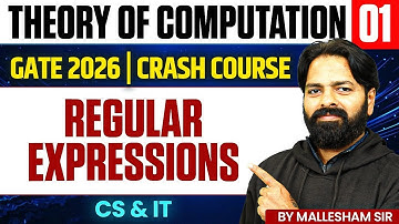 Theory Of Computation 01 | Regular Expressions | CS & IT | GATE Crash Course