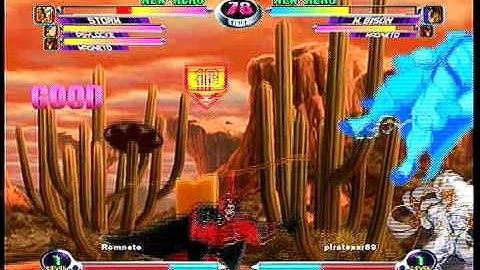 MvC2 Online (360): Brett (MSP) vs Newaar (Mag/Bison/Ruby) 2 .:10.26.09:.