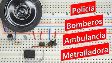 SIRENA DE 4 TONOS POLICÍA AMBULANCIA BOMBEROS PISTOLA CON UM3561