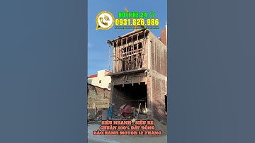 Khung cẩu xoay 360 độ 500kg. Khung tời điện xây dựng. Tời điện đa năng tốc độ siêu nhanh #xuhướng