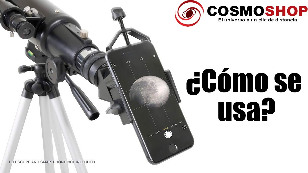 Como se usa, configura, funciona? soporte adaptador para tomar fotos con el  celular en telescopio. 