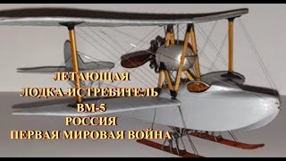 Летающая лодка истребитель ВМ 5  Россия  Первая мировая война
