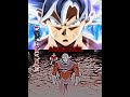 #dragoball #goku #gokugoku cc goku 🆚️ goku ui and jiren and vegito